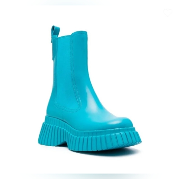 Camper Turquoise Heeled Pix Boots - Picture 2 of 11